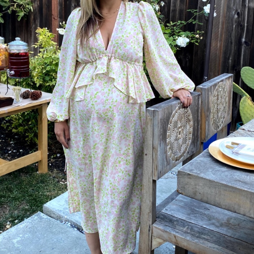 Floral Boho Maternity Dress